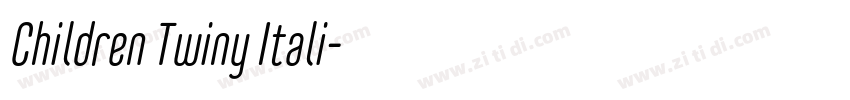 Children Twiny Itali字体转换